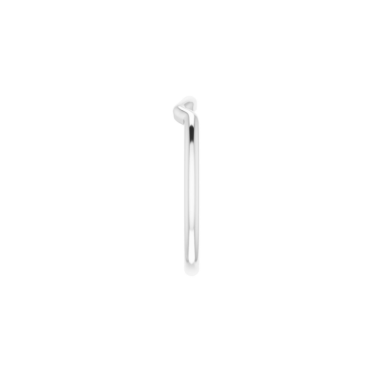Square V-Prong Side-Stone Peg Shank or Band