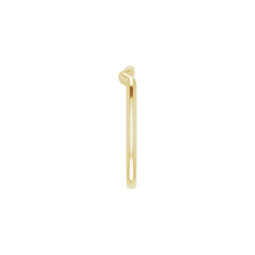 Square V-Prong Side-Stone Peg Shank or Band