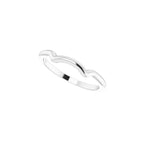 Square V-Prong Side-Stone Peg Shank or Band