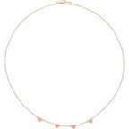 Engravable Family Heart Disc Necklace