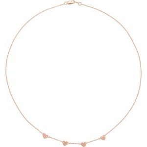 Engravable Family Heart Disc Necklace