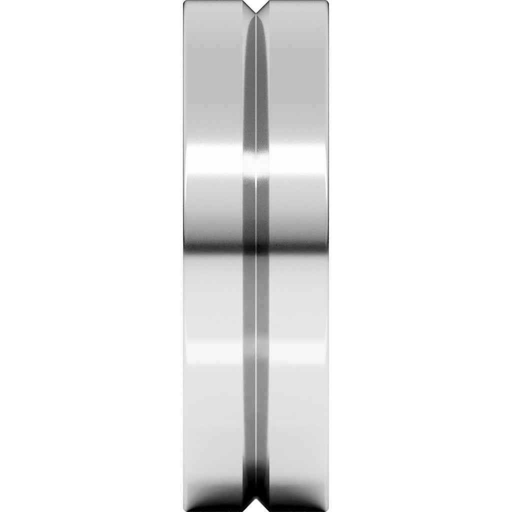 Grooved Comfort-Fit Flat Band