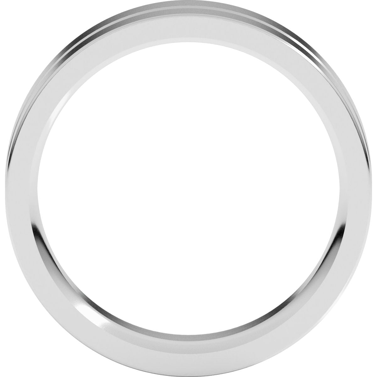 Grooved Comfort-Fit Flat Band