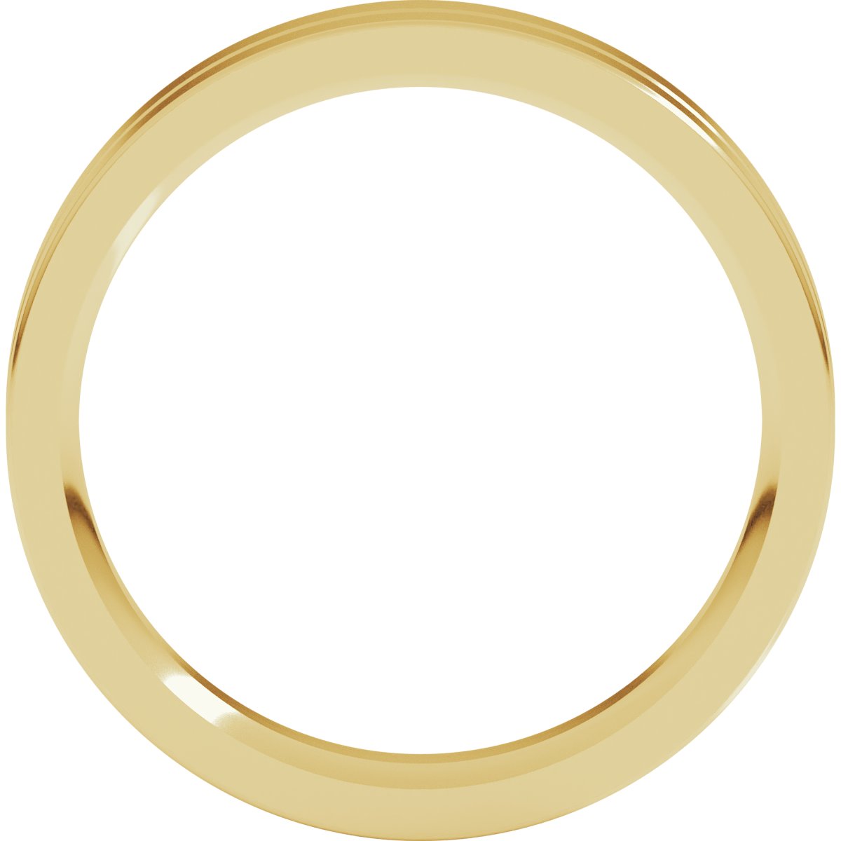 Grooved Comfort-Fit Flat Band