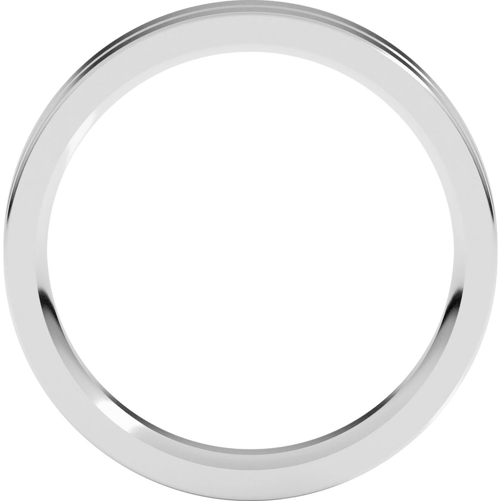 Grooved Comfort-Fit Flat Band