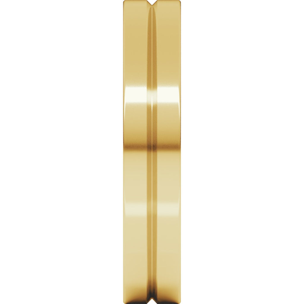 Grooved Comfort-Fit Flat Band