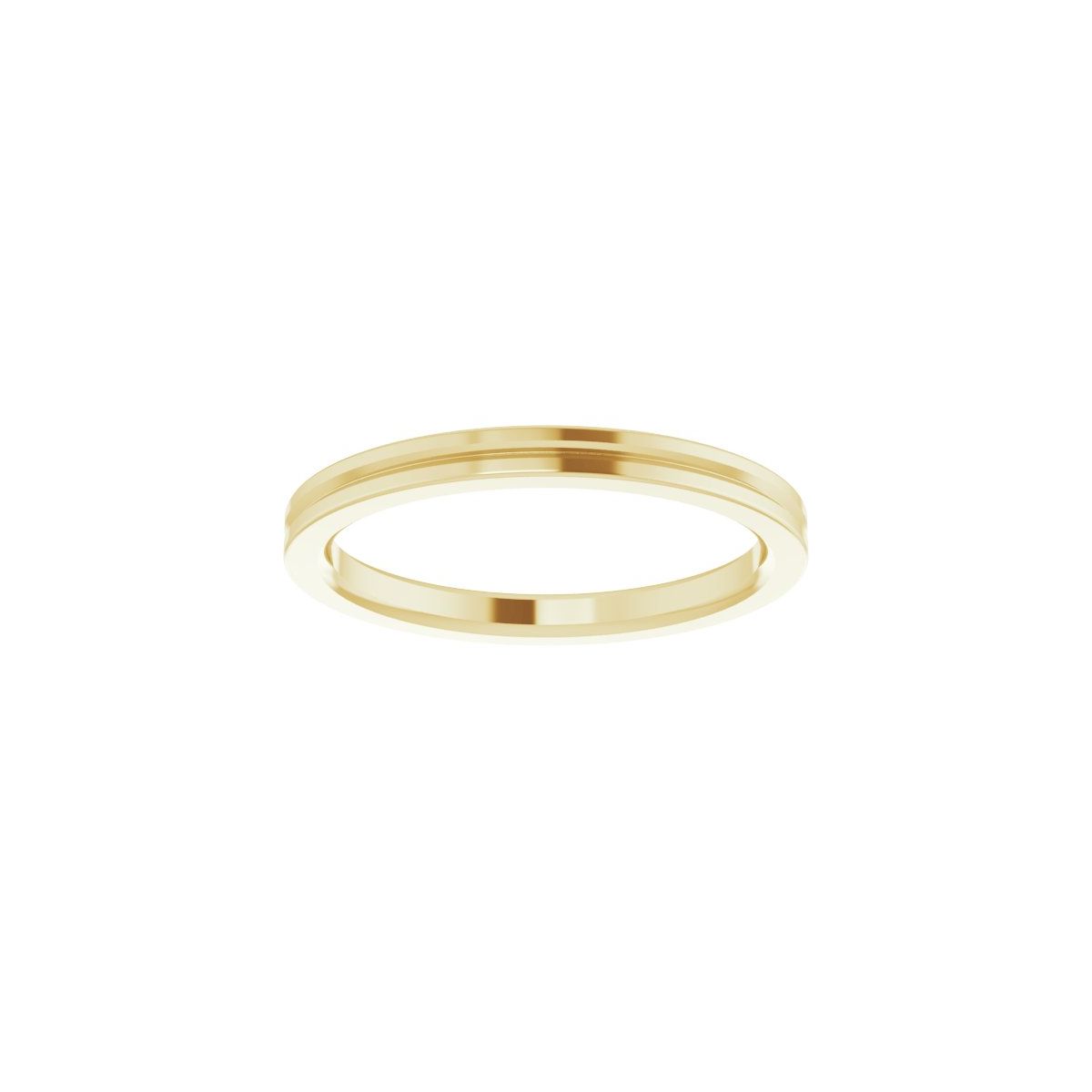 Grooved Comfort-Fit Flat Band