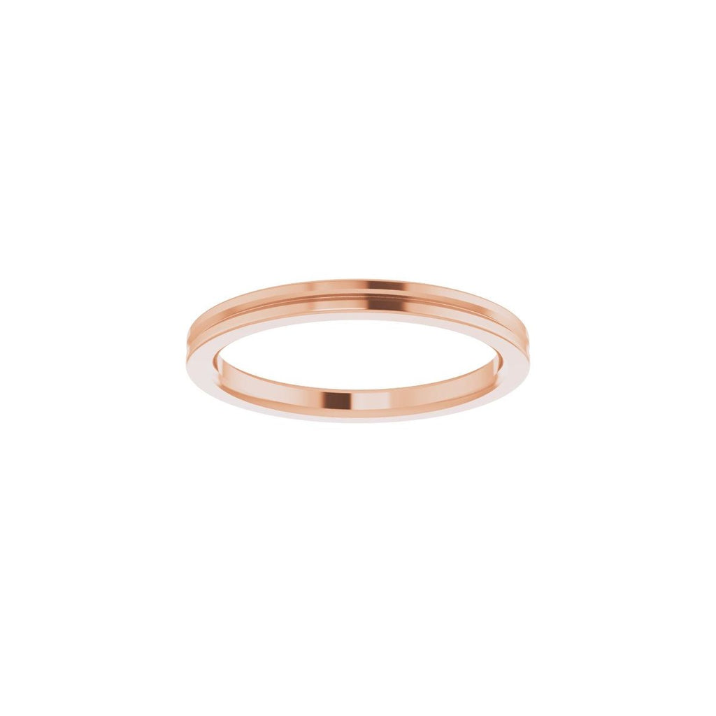 Grooved Comfort-Fit Flat Band