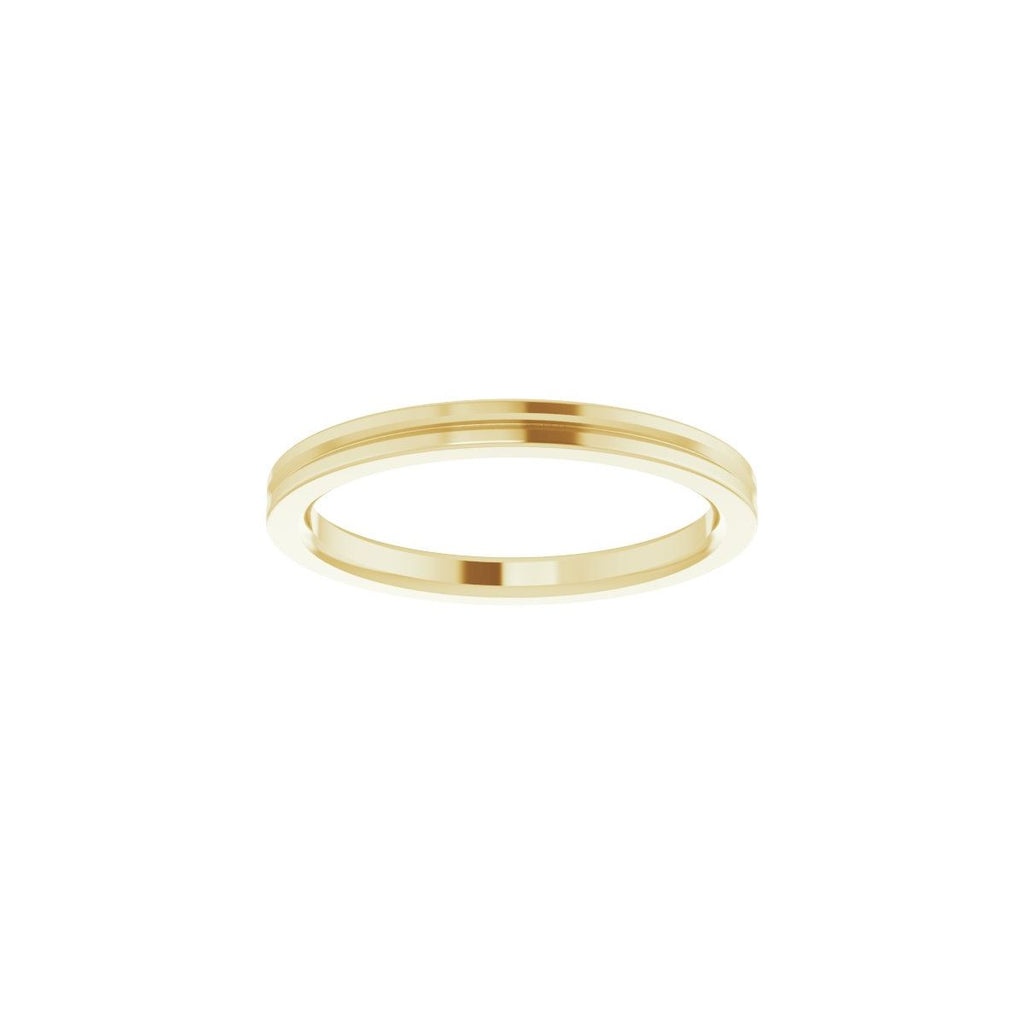 Grooved Comfort-Fit Flat Band