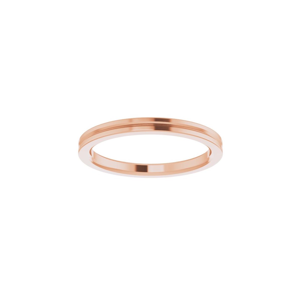 Grooved Comfort-Fit Flat Band