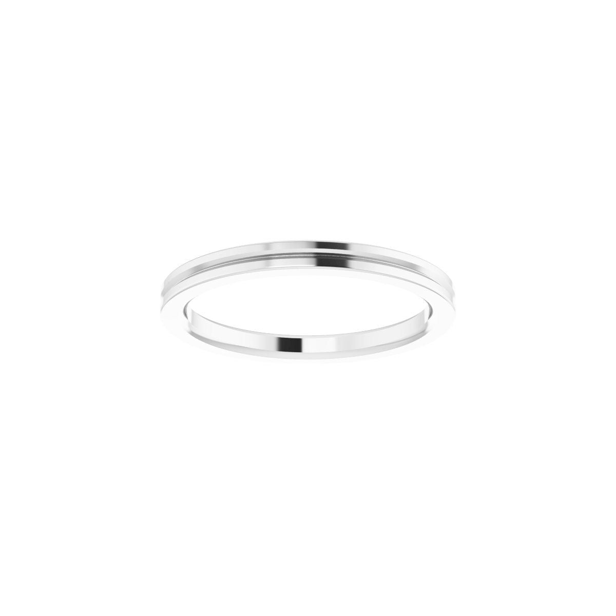 Grooved Comfort-Fit Flat Band