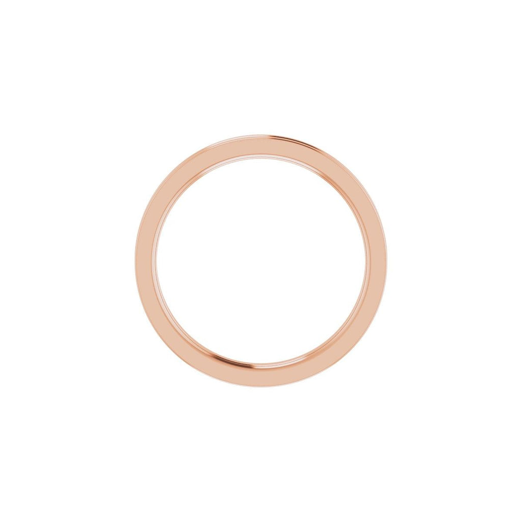 Grooved Comfort-Fit Flat Band