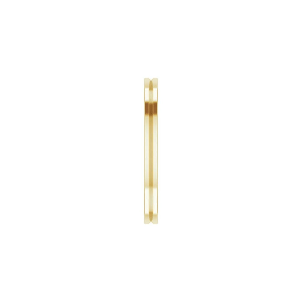 Grooved Comfort-Fit Flat Band