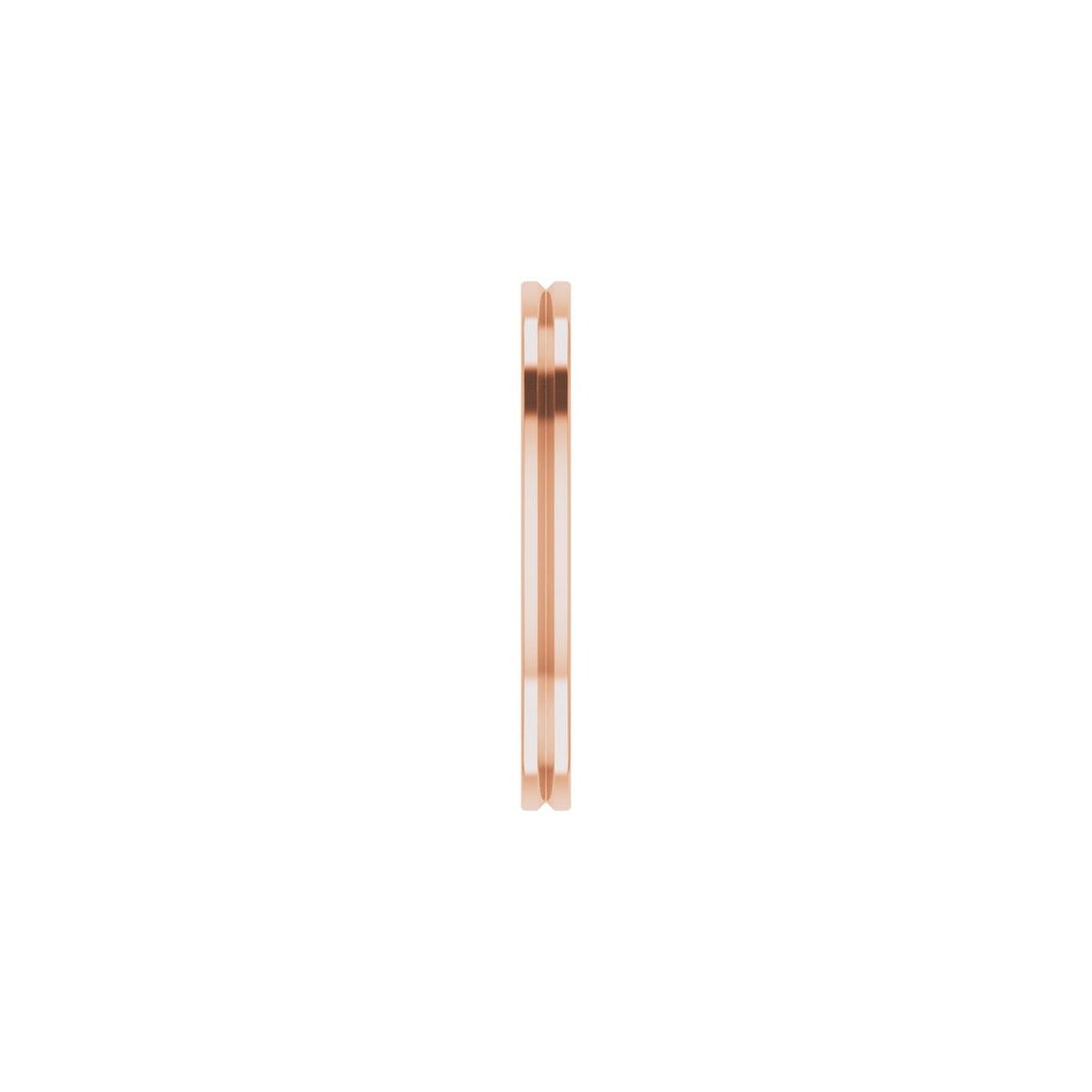 Grooved Comfort-Fit Flat Band