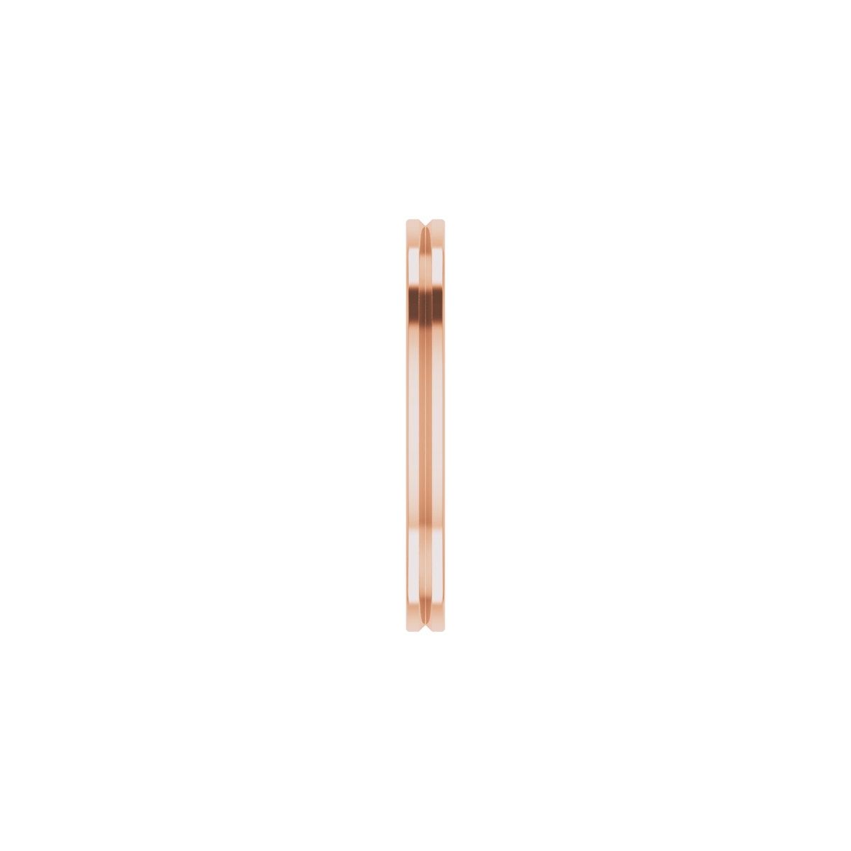 Grooved Comfort-Fit Flat Band