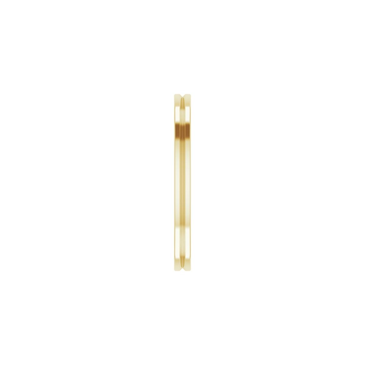 Grooved Comfort-Fit Flat Band