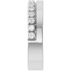 Single Sided Stepped-Edge Anniversary Band