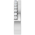 Single Sided Stepped-Edge Anniversary Band