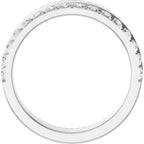 Single Sided Stepped-Edge Anniversary Band