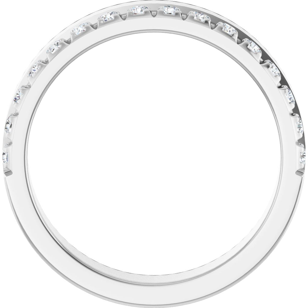 Single Sided Stepped-Edge Anniversary Band