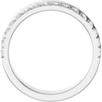 Single Sided Stepped-Edge Anniversary Band