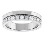 Single Sided Stepped-Edge Anniversary Band