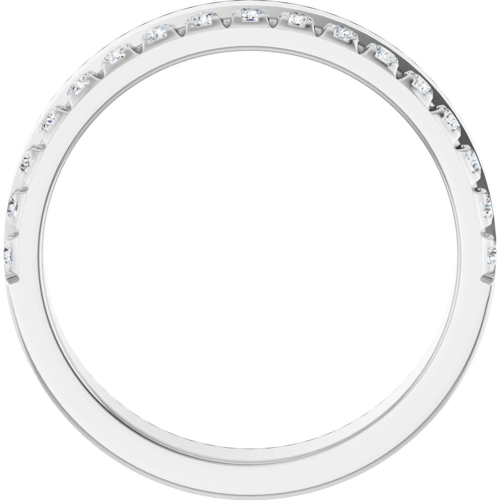 Single Sided Stepped-Edge Anniversary Band