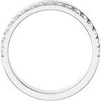 Single Sided Stepped-Edge Anniversary Band