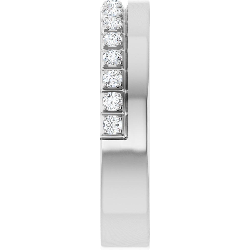 Single Sided Stepped-Edge Anniversary Band