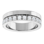 Single Sided Stepped-Edge Anniversary Band