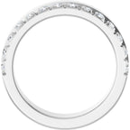 Single Sided Stepped-Edge Anniversary Band