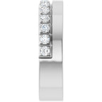 Single Sided Stepped-Edge Anniversary Band
