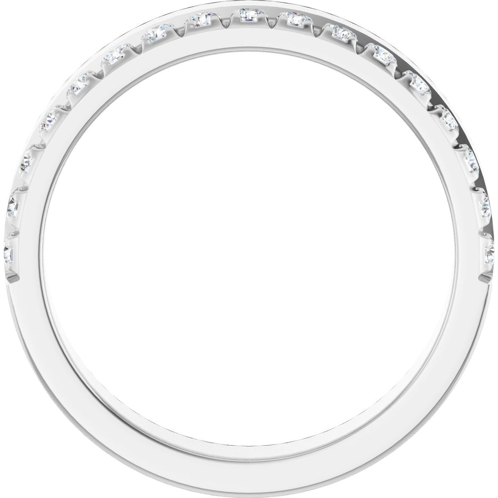 Single Sided Stepped-Edge Anniversary Band