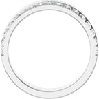 Single Sided Stepped-Edge Anniversary Band