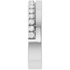 Single Sided Stepped-Edge Anniversary Band