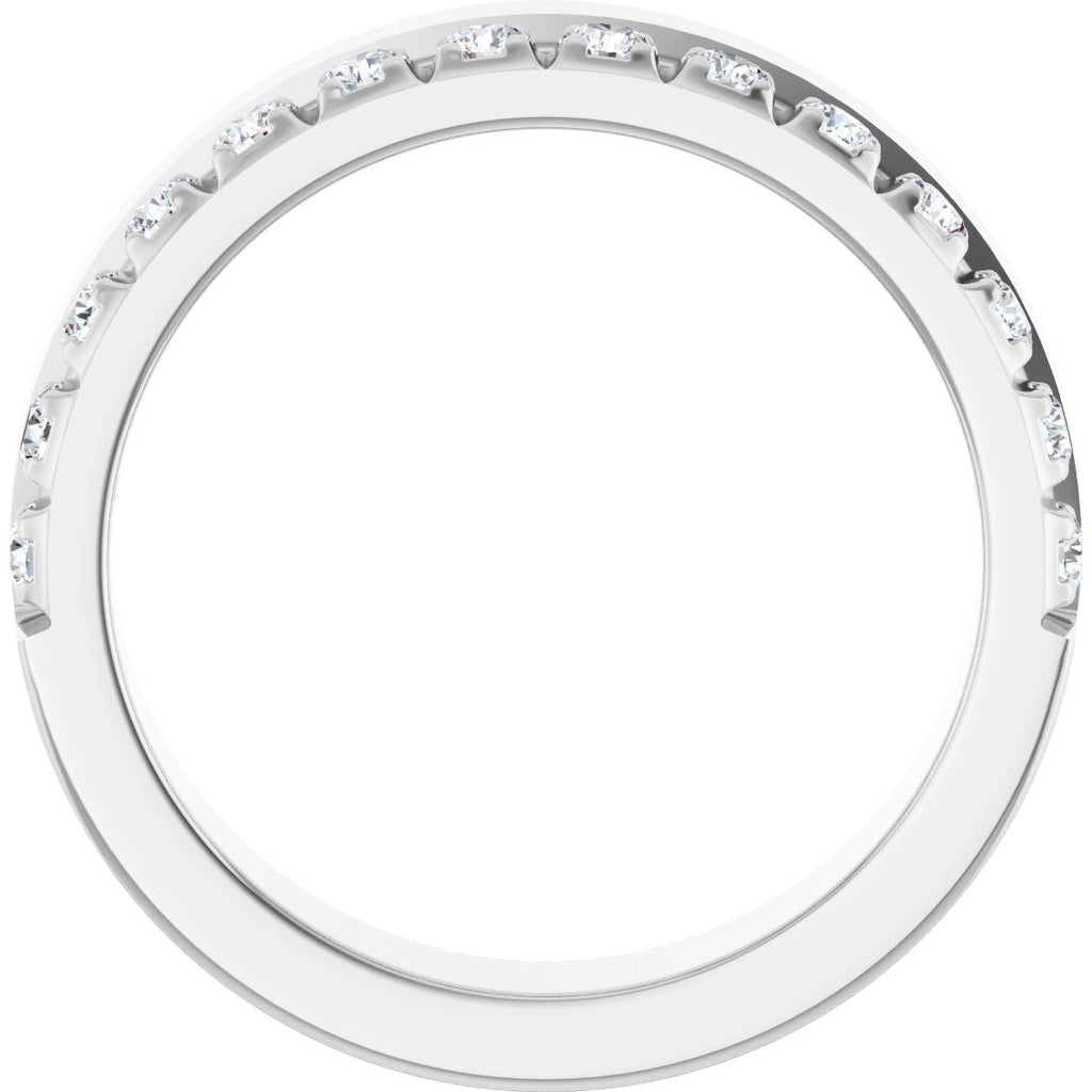 Single Sided Stepped-Edge Anniversary Band