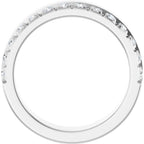Single Sided Stepped-Edge Anniversary Band