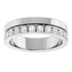 Single Sided Stepped-Edge Anniversary Band