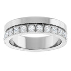 Single Sided Stepped-Edge Anniversary Band