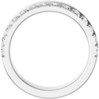 Single Sided Stepped-Edge Anniversary Band