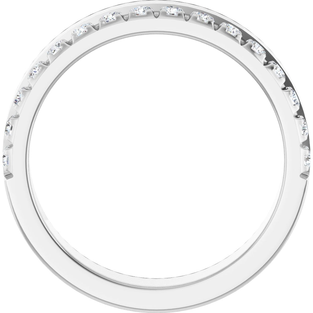 Single Sided Stepped-Edge Anniversary Band
