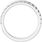 Single Sided Stepped-Edge Anniversary Band