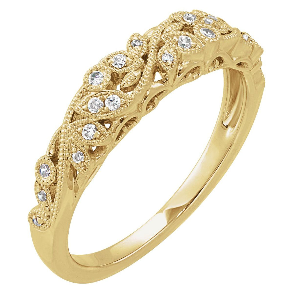 Hand-Applied Milgrain Anniversary Band