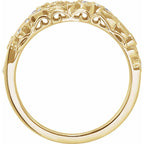 Hand-Applied Milgrain Anniversary Band