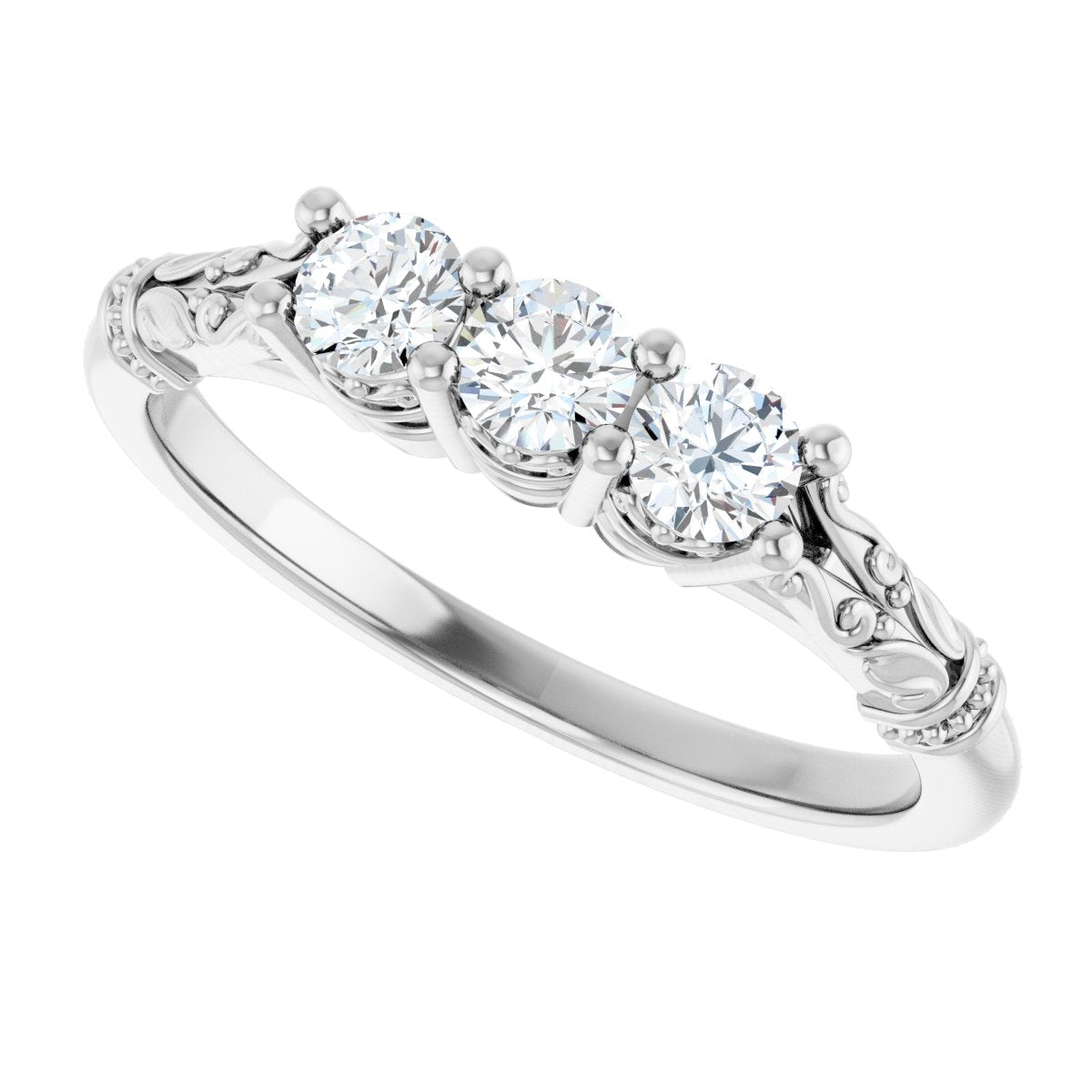 Three-Stone Anniversary Band