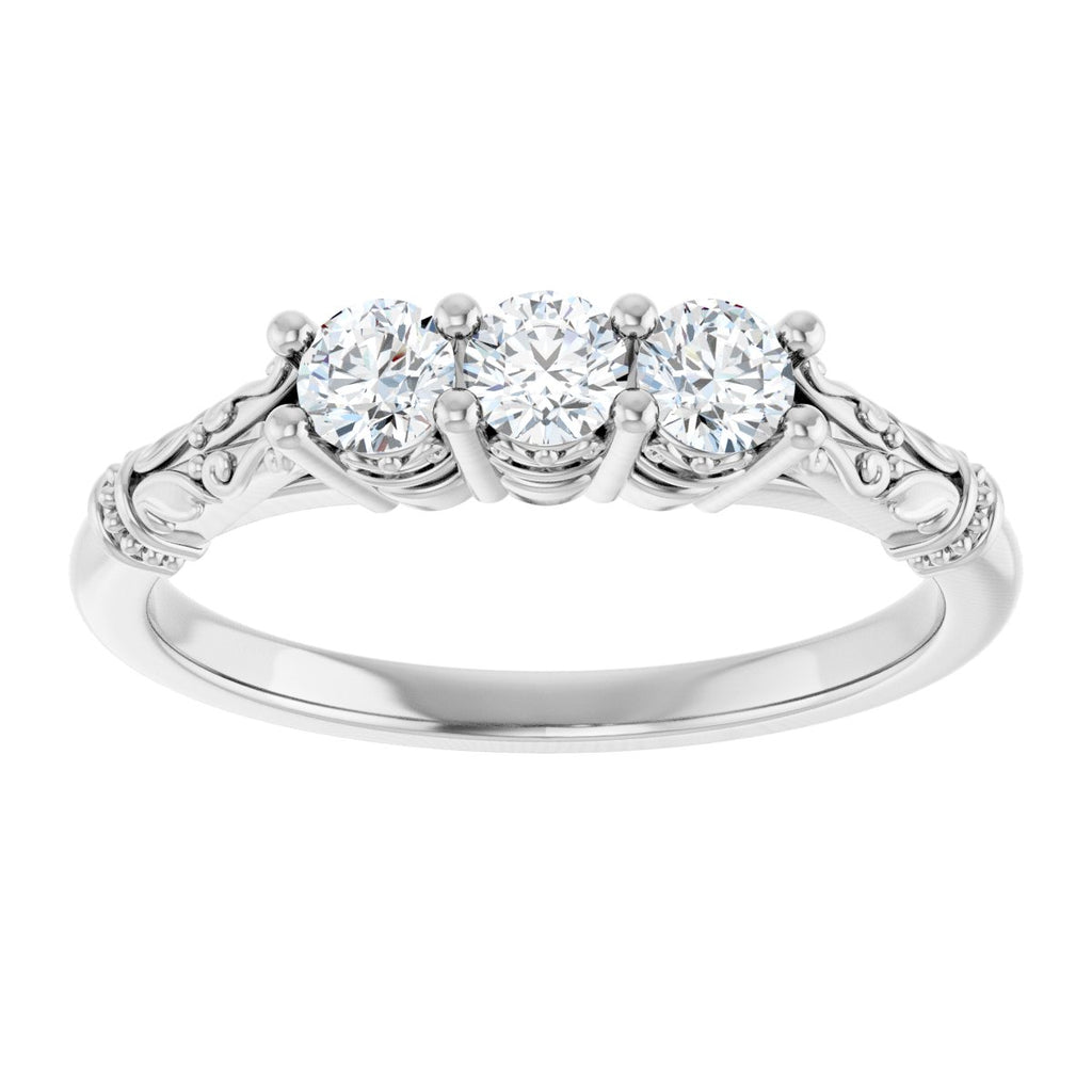 Three-Stone Anniversary Band