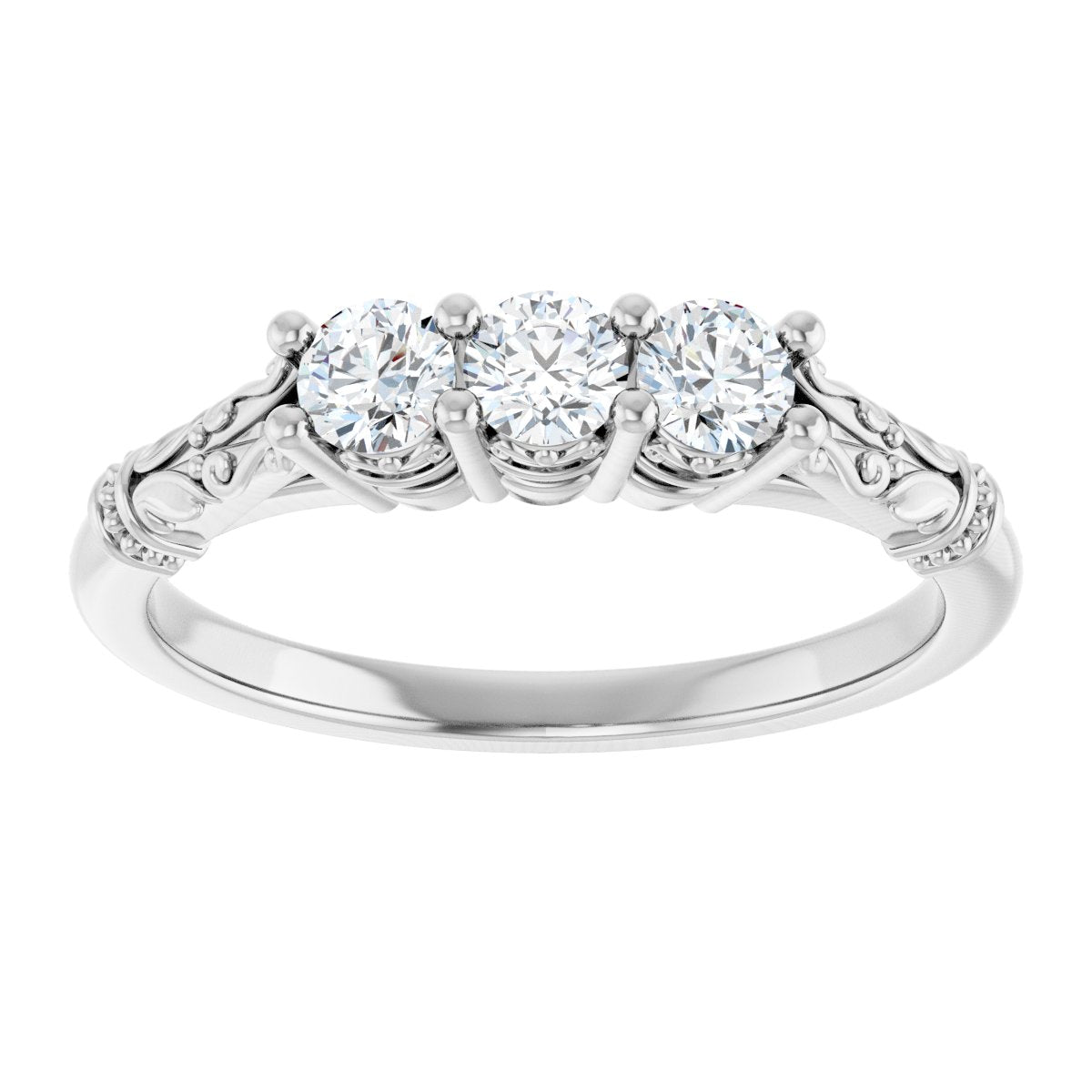 Three-Stone Anniversary Band