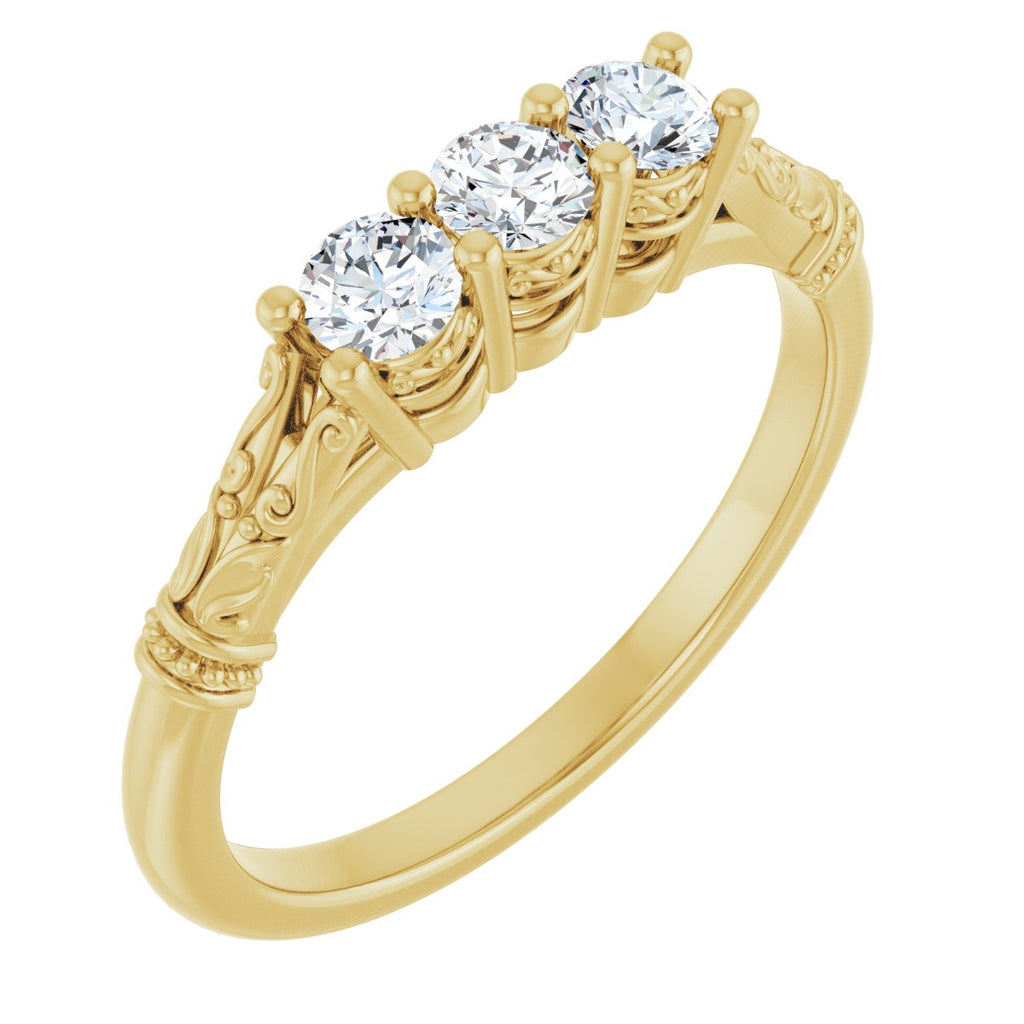Three-Stone Anniversary Band