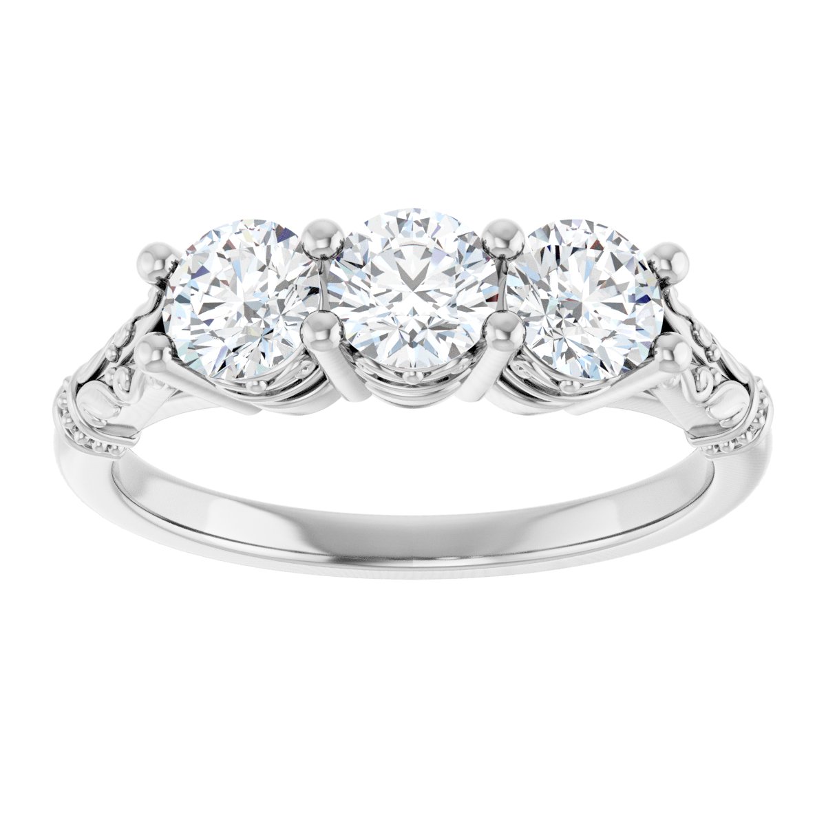 Three-Stone Anniversary Band