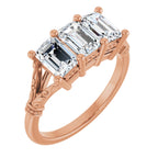 Three-Stone Anniversary Band